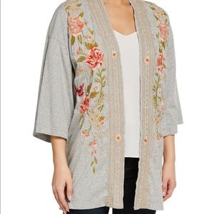 JWLA for Johnny Was Cecile Kimono Pink butterfly